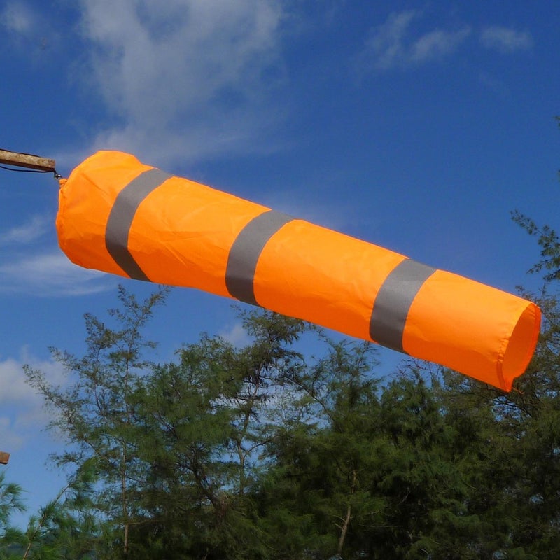 CrocSee Airport Windsock Outdoor Hanging Heavy Duty Orange Rip-Stop Wind Sock Windsocks with Reflective Belts Length(30") - Image 5
